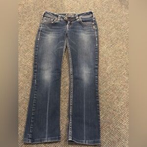 Silver Tuesday Size 27x35 Flap blue jeans in excellent used condition